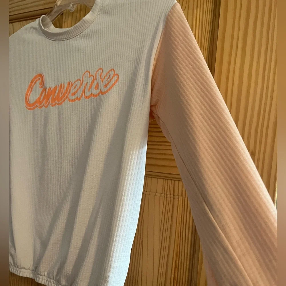 Converse Girls‎ Pink and Orange Long Sleeve Size Large Top